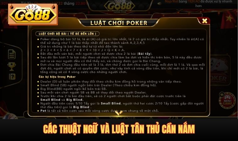 Các thuật ngữ tân thủ cần nắm