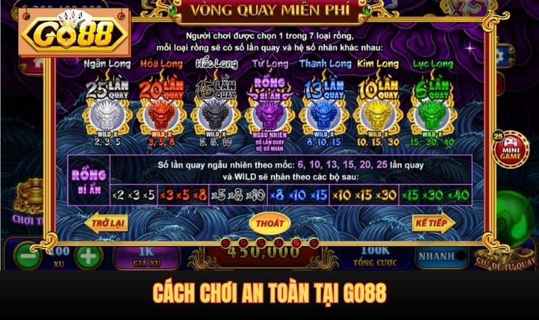 Cách chơi an toàn tại GO88