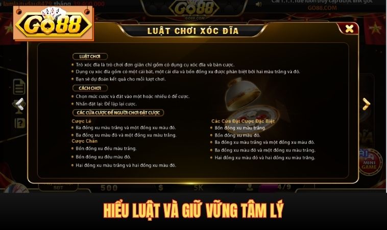 Người chơi nên giữ vững tâm lý