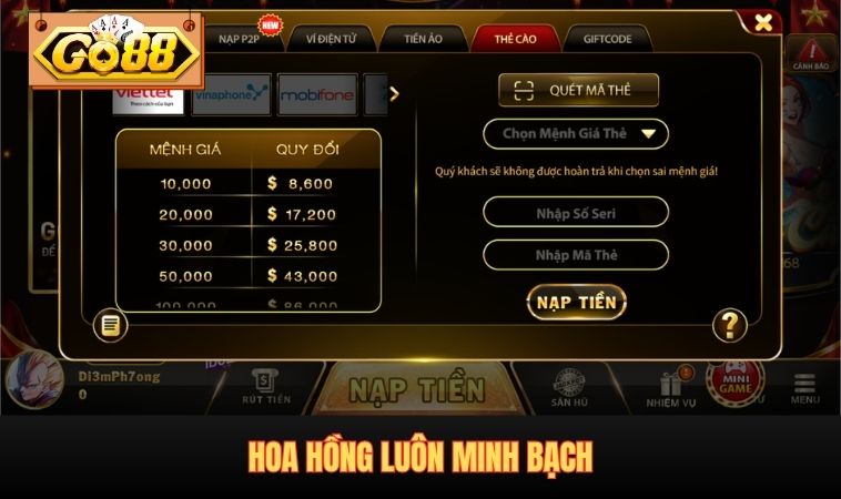 Hoa hồng luôn minh bạch