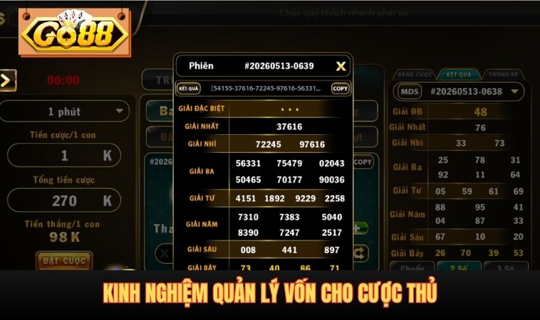 Kinh nghiệm quản lý vốn cho người chơi