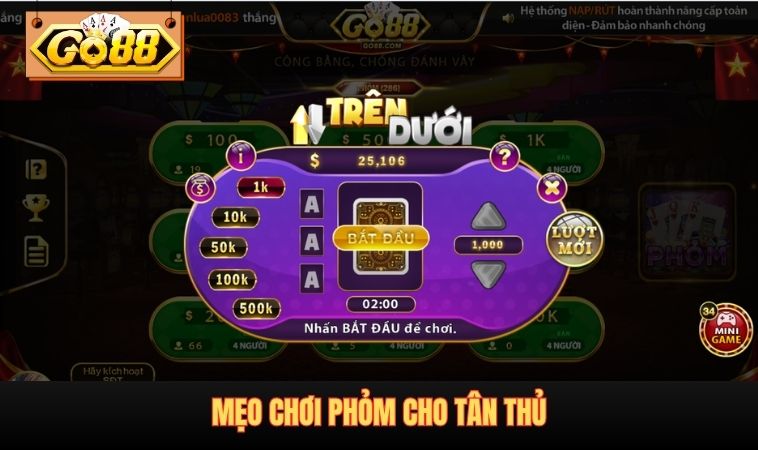 Mẹo chơi Phỏm cho tân thủ