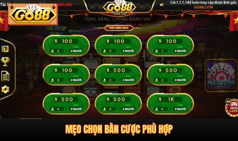 Mẹo chọn bàn cược phù hợp