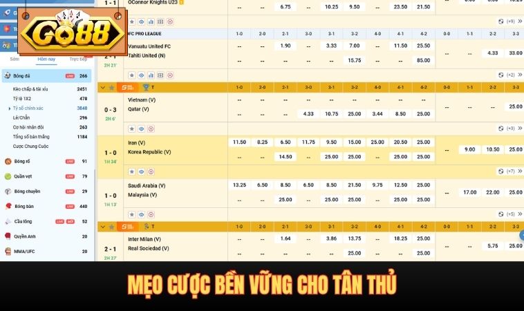 Mẹo cược bền vững cho tân thủ