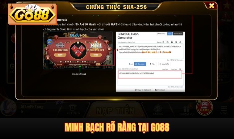 Minh bạch rõ ràng tại GO88