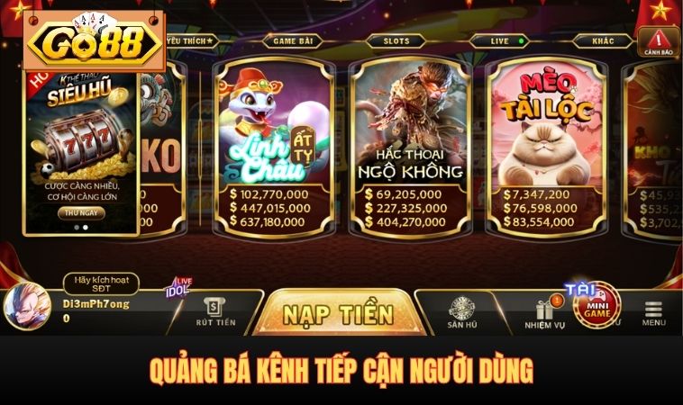 Quảng bá kênh tiếp cận người dùng