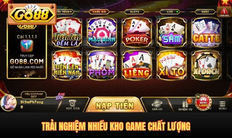 Trải nghiệm nhiều kho game chất lượng